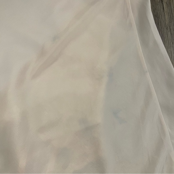 Vintage 60s Corhan Slip Dress Women’s 38 Ivory Petal Pink Lace Midi Bridal - Picture 9 of 10